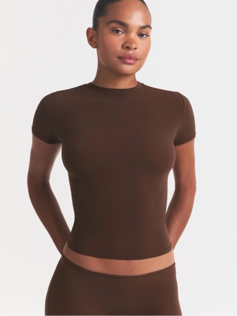 Skims Fits Everybody T-Shirt in Cocoa Size Small NWT